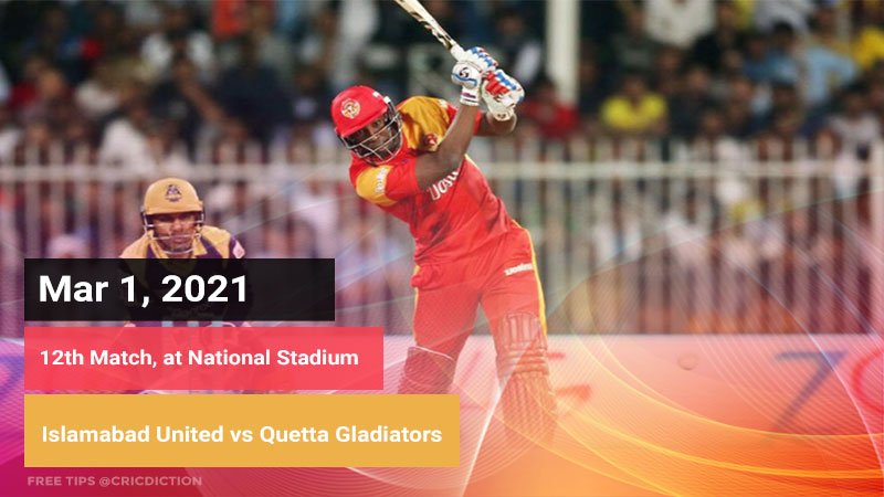 Islamabad United vs Quetta Gladiators