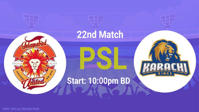 Islamabad United vs Karachi Kings