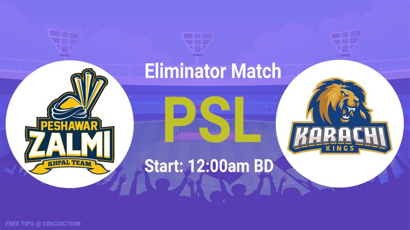 Peshawar Zalmi vs Karachi Kings