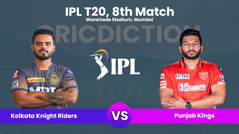 KKR vs PBKS, 8th Match