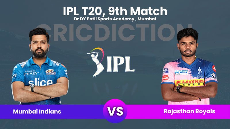 MI vs RR, 9th Match