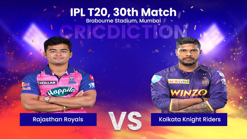 RR vs KKR, 30th Match